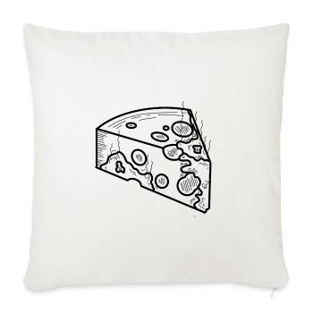 Schimmelkäse - Sofakissenbezug 45 x 45 cm - Naturweiß  - Vorne