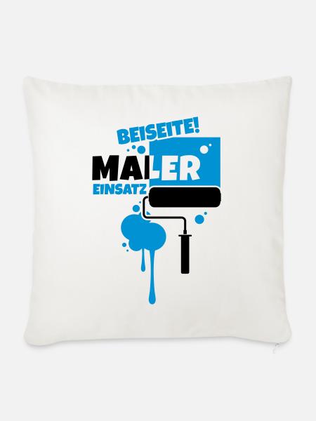 beruf maler - Sofakissenbezug 45 x 45 cm - Naturweiß