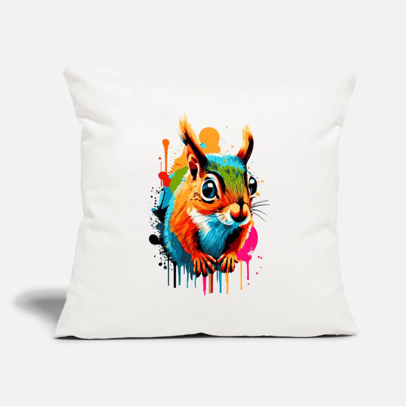 Squirrel Sciurus - Squirrel Colorful Sofa pillowcase 17,3'' x 17,3'' (45 x 45 cm)