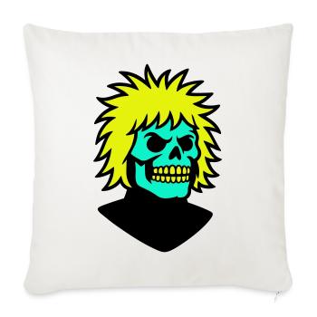 Skullman with a cool hairstyle - Sofa pillowcase 17,3'' x 17,3'' (45 x 45 cm) - natural white - Front