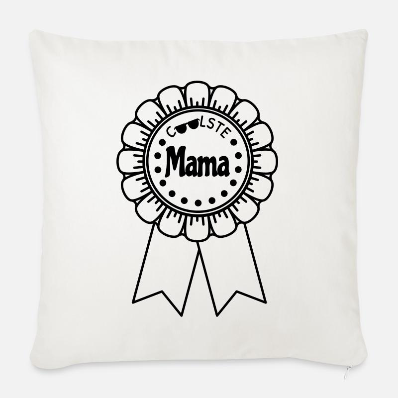 Coolste Mama - Sofakissenbezug 45 x 45 cm - Naturweiß