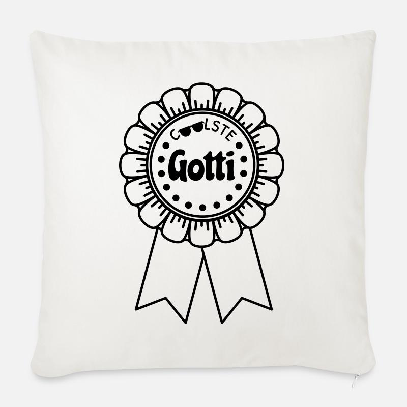 Coolste Gotti - Sofakissenbezug 45 x 45 cm - Naturweiß