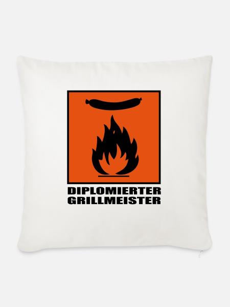 GRILLMEISTER - Sofakissenbezug 45 x 45 cm - Naturweiß 