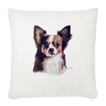 Chihuahua - Sofakissenbezug 45 x 45 cm - Naturweiß  - Vorne