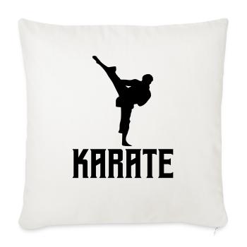 Karaté - Housse de coussin décorative 45 x 45 cm - blanc nature - Devant