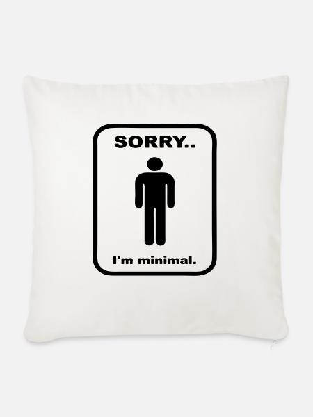 Minimal - Sofakissenbezug 45 x 45 cm - Naturweiß