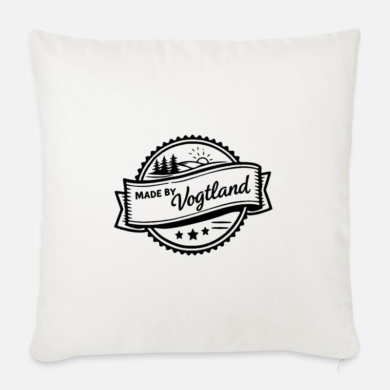 Made by Vogtland - Sofakissenbezug 45 x 45 cm - Naturweiß 