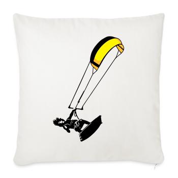 Kitesuf flex - Sofakissenbezug 45 x 45 cm - Naturweiß  - Vorne