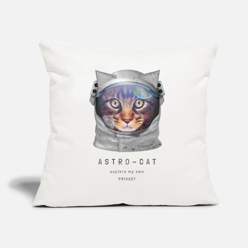 | de chat de l’espace Chat astronaute dans l’espace Housse de coussin décorative 45 x 45 cm