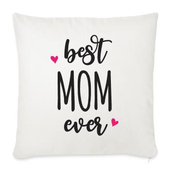 Beste Mutter aller Zeiten - Sofakissenbezug 45 x 45 cm - Naturweiß  - Vorne