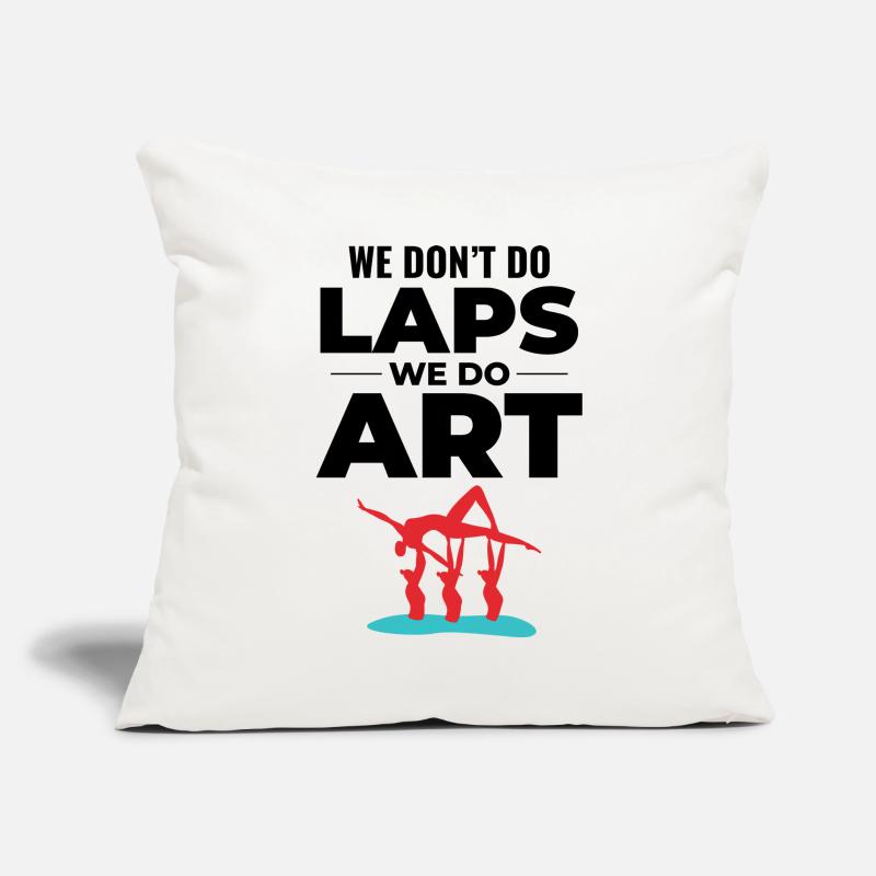 Dynamic Acrobatic Silhouette Synchronized Swimming Sofa pillowcase 17,3'' x 17,3'' (45 x 45 cm)