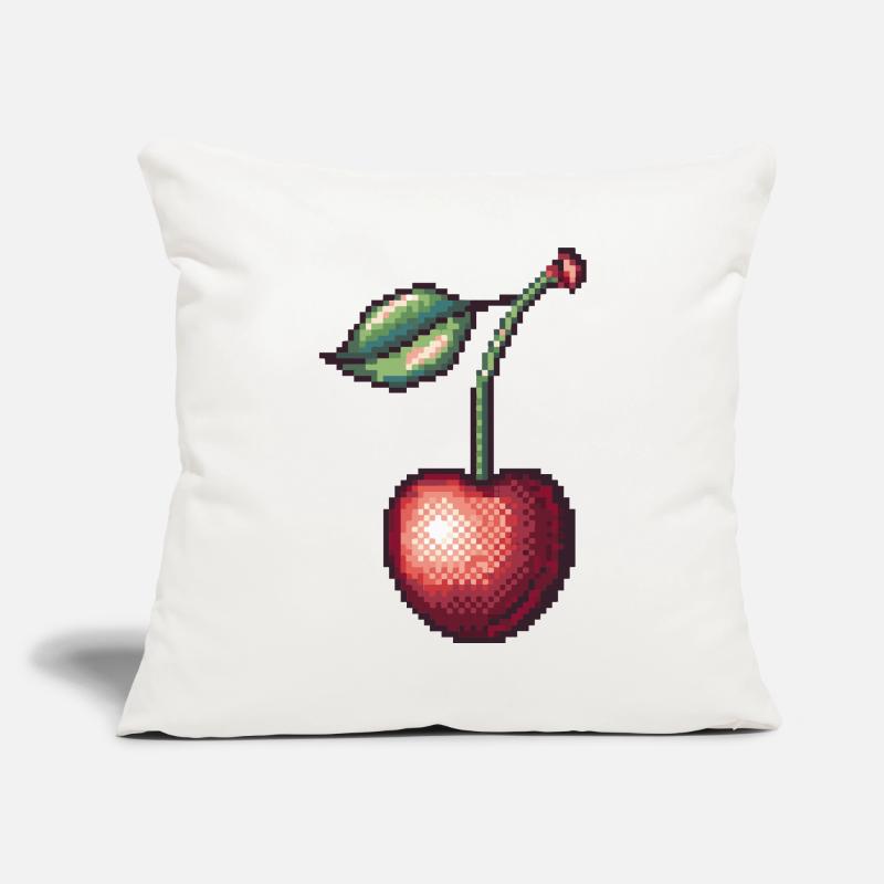 Retro Pixel Cherry Sofa pillowcase 17,3'' x 17,3'' (45 x 45 cm)