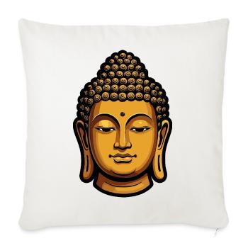 Golden Buddha Meditation Aura - Sofa pillowcase 17,3'' x 17,3'' (45 x 45 cm) - natural white - Front
