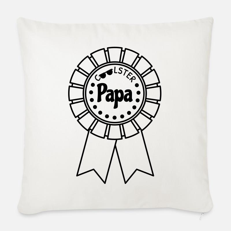 Coolster Papa - Sofakissenbezug 45 x 45 cm - Naturweiß