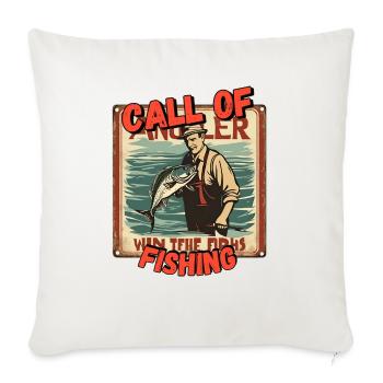 call of Fishing 2 - Sofakissenbezug 45 x 45 cm - Naturweiß  - Vorne