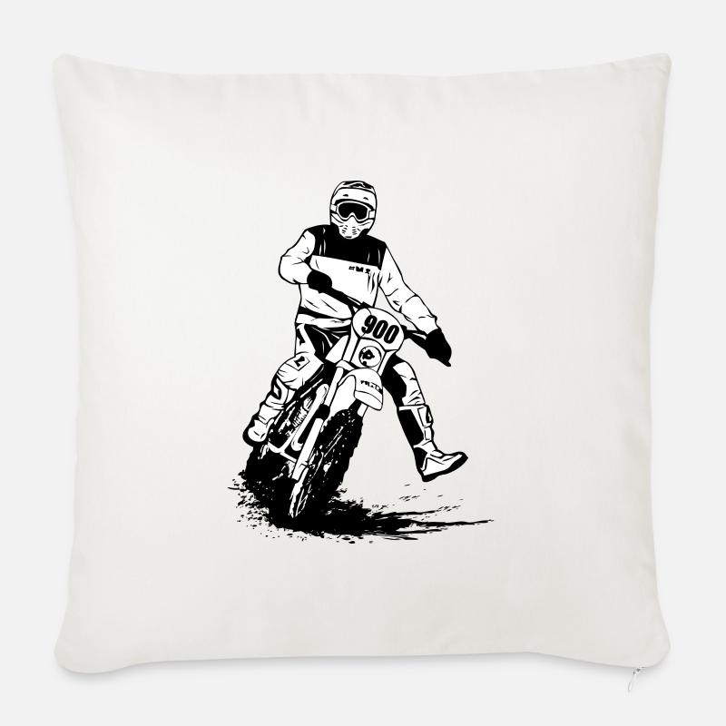 Enduro - Sofakissenbezug 45 x 45 cm - Naturweiß 