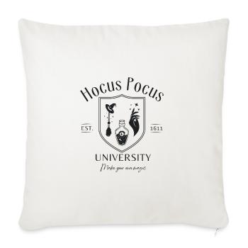Hocus Pocus Uni - Halloween coat of arms for witches - Sofa pillowcase 17,3'' x 17,3'' (45 x 45 cm) - natural white - Front