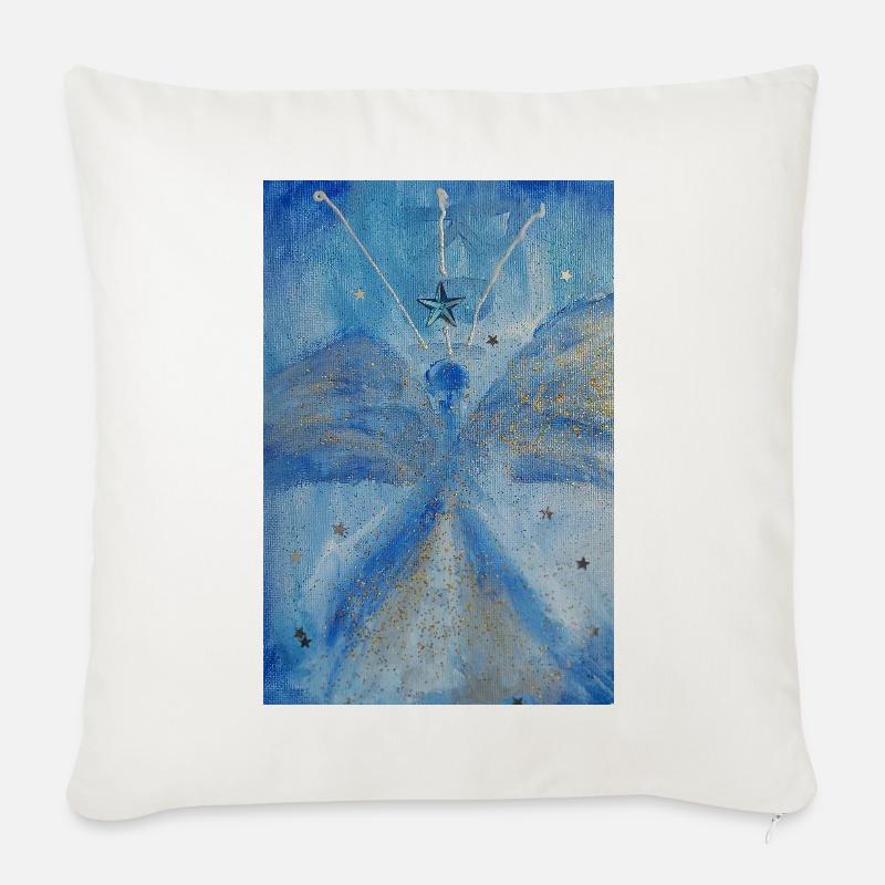 Erzengel Michael Engelbild - Sofakissenbezug 45 x 45 cm - Naturweiß 