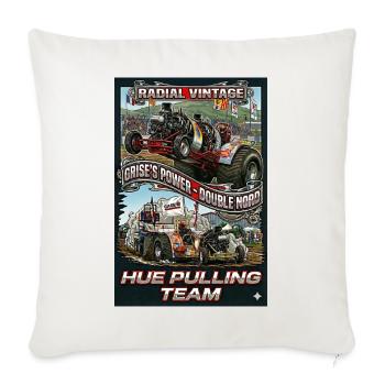 Vintage radial Engine - Sofa pillowcase 17,3'' x 17,3'' (45 x 45 cm) - natural white - Front