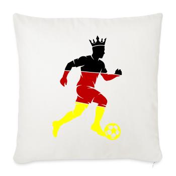 Fussballer Deutschland - Sofakissenbezug 45 x 45 cm - Naturweiß  - Vorne