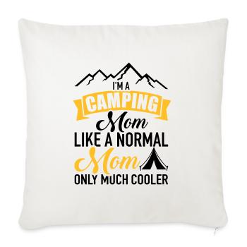 Camping - Sofakissenbezug 45 x 45 cm - Naturweiß  - Vorne
