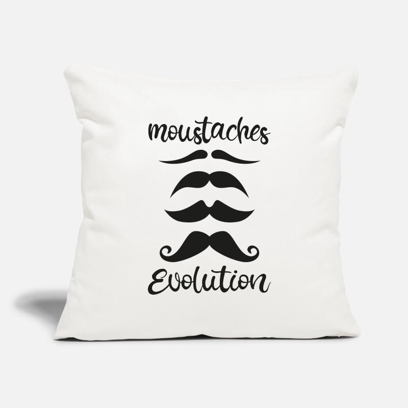 Schnurrbart Evolution Sofakissenbezug 45 x 45 cm
