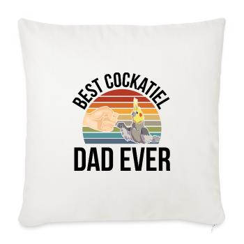 Calopsitte - Housse de coussin décorative 45 x 45 cm - blanc nature - Devant