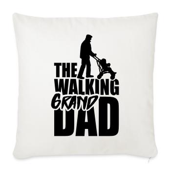 The walking grandad 1clr - Sofa pillowcase 17,3'' x 17,3'' (45 x 45 cm) - natural white - Front