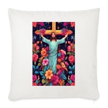 Jesus Christus - Sofakissenbezug 45 x 45 cm - Naturweiß  - Vorne