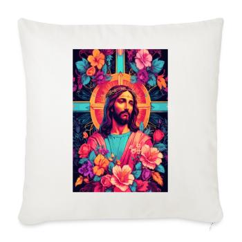Jesus Christus - Sofakissenbezug 45 x 45 cm - Naturweiß  - Vorne