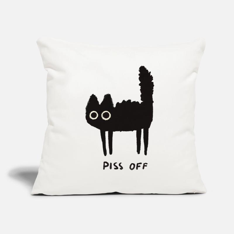Grumpy Kitty Vibes – Lass mich in Ruhe Sofakissenbezug 45 x 45 cm