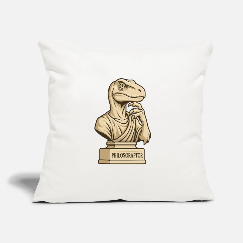 Philosoraptor Housse de coussin décorative 45 x 45 cm