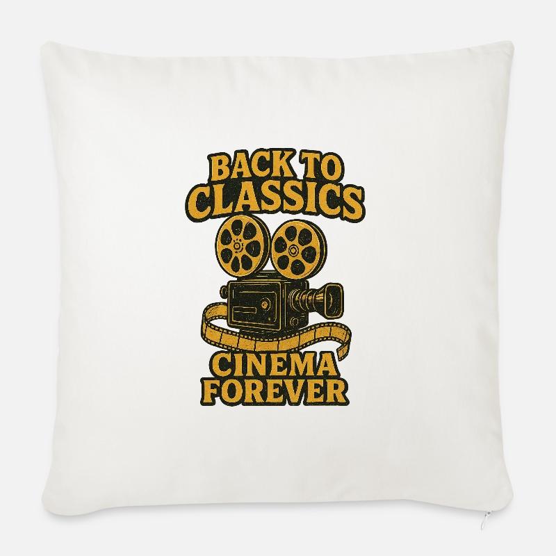 Kino - Sofakissenbezug 45 x 45 cm - Naturweiß 