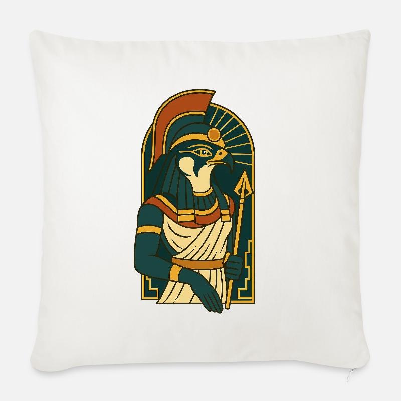 Horus - Sofakissenbezug 45 x 45 cm - Naturweiß 