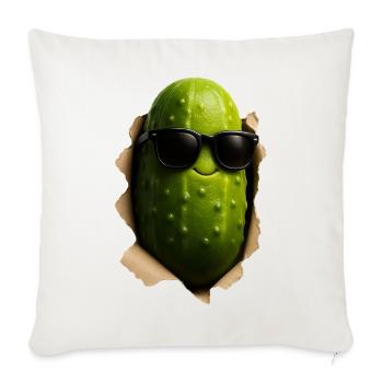 Cucumber Pickle - Sofa pillowcase 17,3'' x 17,3'' (45 x 45 cm) - natural white - Front