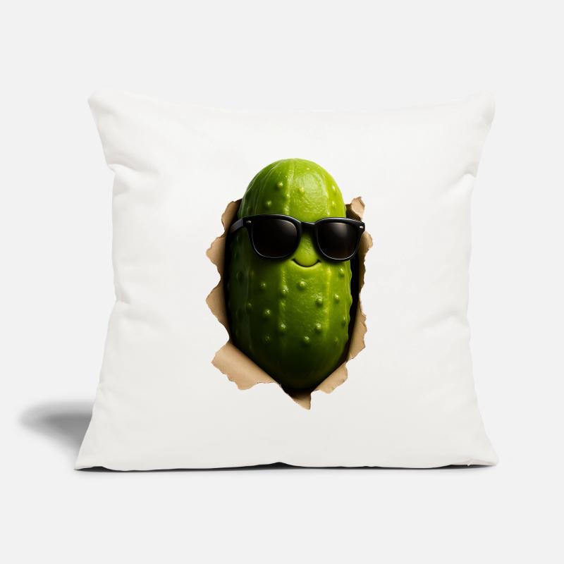 Cornichon au concombre Housse de coussin décorative 45 x 45 cm