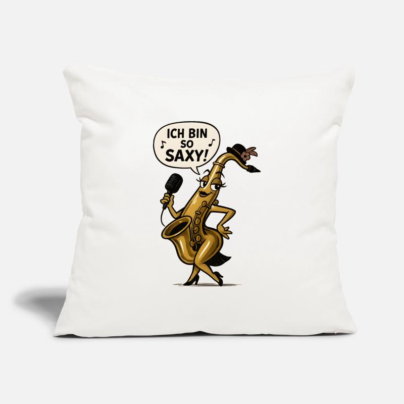 Ich bin so Saxy – Saxophon Diva Sofakissenbezug 45 x 45 cm