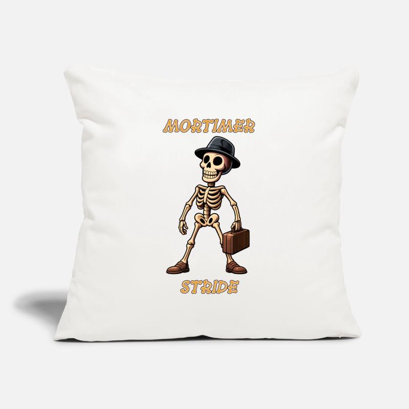 Mortimer Stride Squelette Étoile de l’animation Internet Housse de coussin décorative 45 x 45 cm