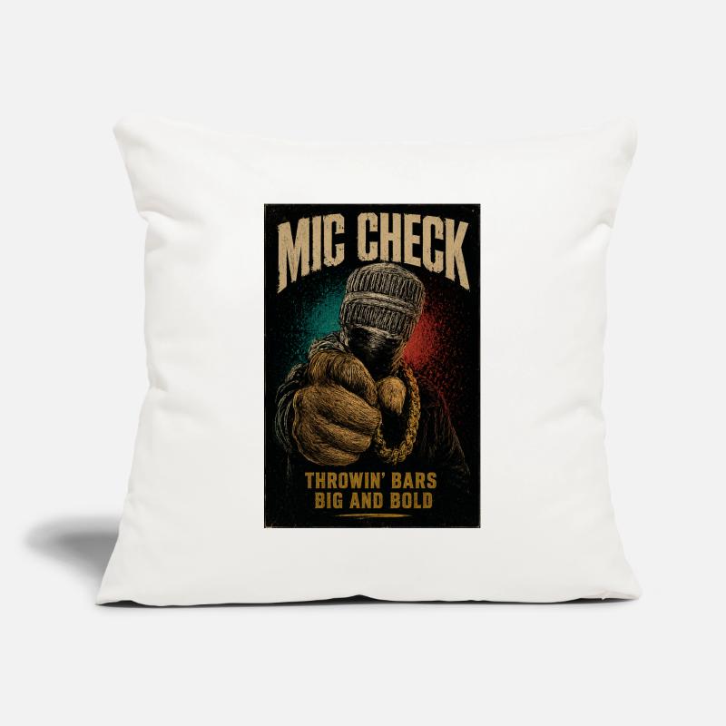Mic Check Bold Throwin' Bars Sofa pillowcase 17,3'' x 17,3'' (45 x 45 cm)