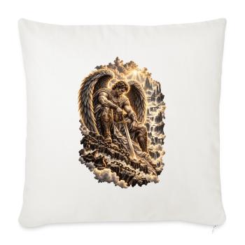 EP Warrior Angel – Glaube und innere Stärke - Sofakissenbezug 45 x 45 cm - Naturweiß  - Vorne