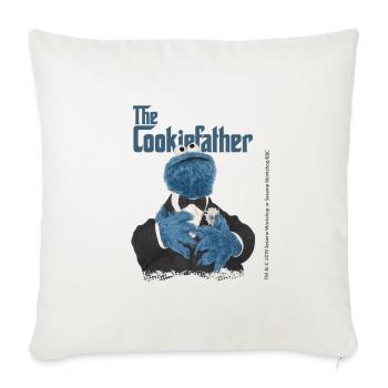 Sesame Street The Cookiefather - Sofa pillowcase 17,3'' x 17,3'' (45 x 45 cm) - natural white - Front