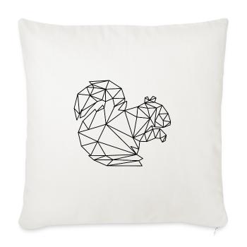 Écureuils - Housse de coussin décorative 45 x 45 cm - blanc nature - Devant