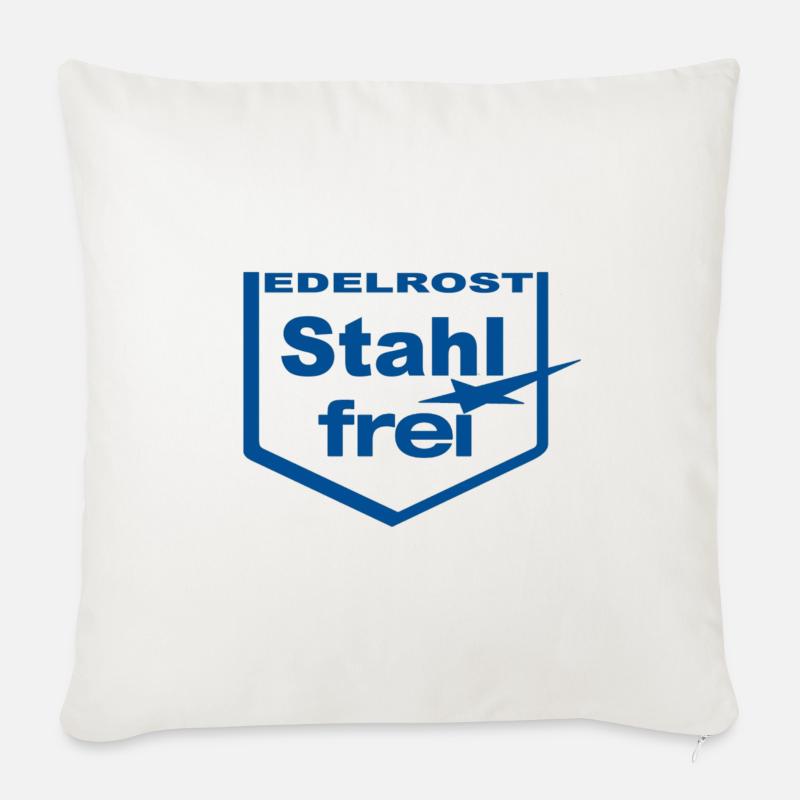 Edelrost Stahlfrei - Sofakissenbezug 45 x 45 cm - Naturweiß 