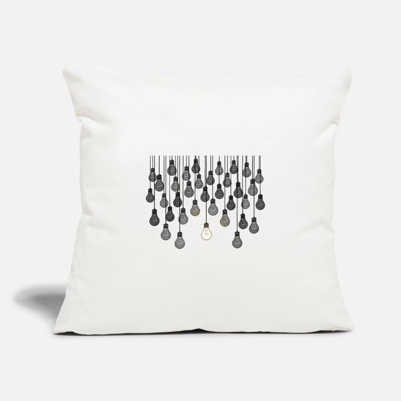 Grey bulb array with unique brightness Sofa pillowcase 17,3'' x 17,3'' (45 x 45 cm)