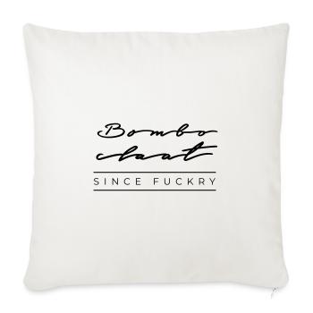 Bomboclaat depuis la baise - Housse de coussin décorative 45 x 45 cm - blanc nature - Devant