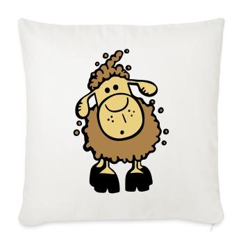 Mignon Mouton - Housse de coussin décorative 45 x 45 cm - blanc nature - Devant