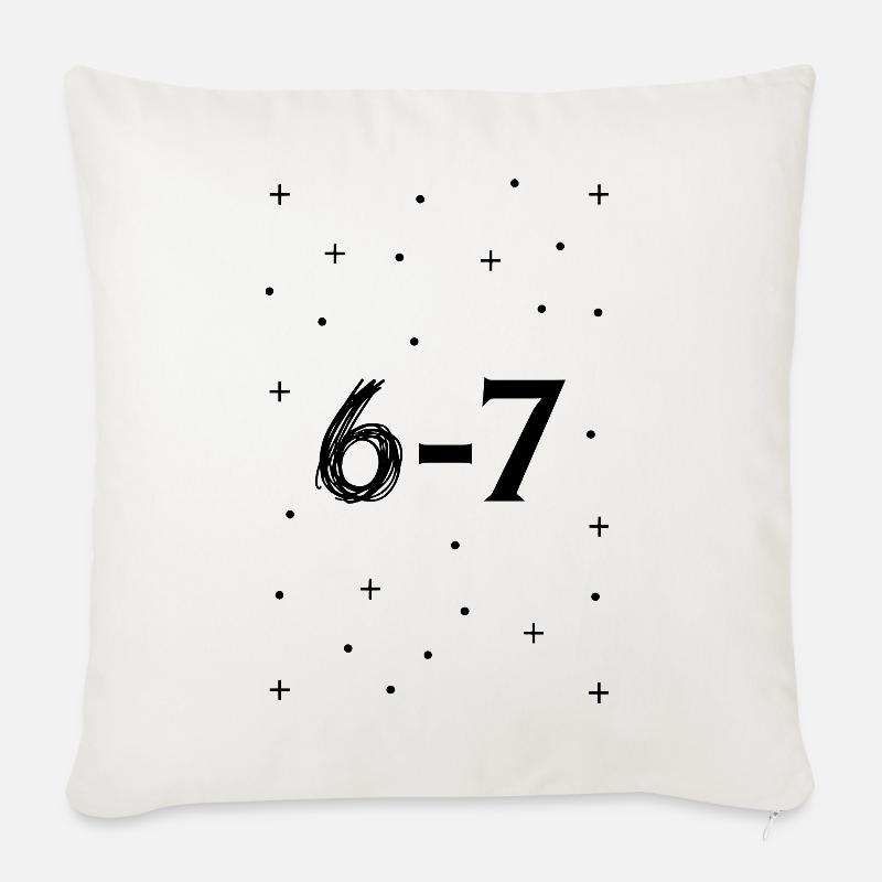6-7. Six-seven - Sofakissenbezug 45 x 45 cm - Naturweiß 