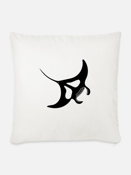 Manta Rochen Vector - Sofakissenbezug 45 x 45 cm - Naturweiß