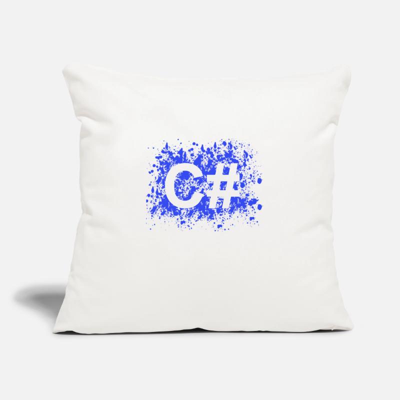 C # programmer software developer shirt Sofa pillowcase 17,3'' x 17,3'' (45 x 45 cm)