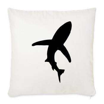 hai_1 - Housse de coussin décorative 45 x 45 cm - blanc nature - Devant
